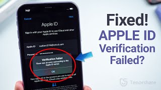 How to Fix Apple ID Verification Failed on iPhoneiPad 6 Ways [upl. by Lissner]