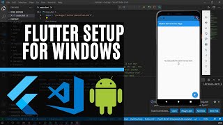 Setup Flutter Visual Studio Code and Android Emulator on Windows  2021 [upl. by Mirisola]