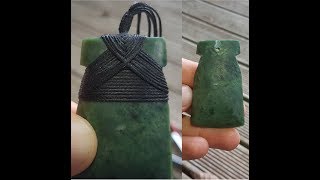 How I Bind a Pounamu Hei Toki [upl. by Dolphin]