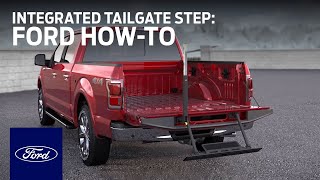 Integrated Tailgate Step  Ford HowTo  Ford [upl. by Krantz]