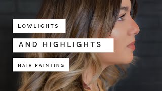 A Lowlight and Highlight Hair Painting Method [upl. by Ldnek83]