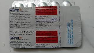 vildagliptin metformin 50500  Zavamet 500 tablet Uses [upl. by Eisteb474]