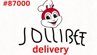 87000 Jollibee Delivery [upl. by Dowell242]