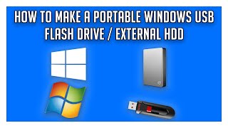 How To Create A Portable Windows USB  Run Windows 10 Off A USB [upl. by Corb6]