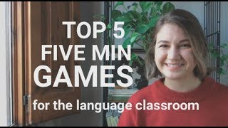 TOP 5 FIVE MINUTE GAMES for English class [upl. by Nor]