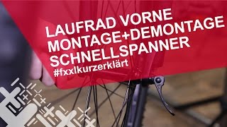 Vorderrad beim Fahrrad einbauenausbauen fxxlkurzerklärt [upl. by Ellimaj477]