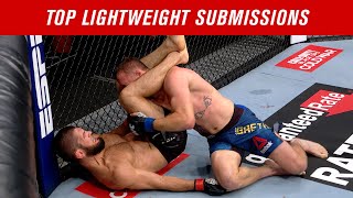 Top 10 Lightweight Submissions in UFC History [upl. by Eednyl]