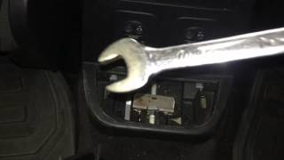 Land Rover Freelander 2  Hand brake cable adjustment [upl. by Margaretta]