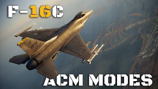 DCS F16 Viper ACM Modes Tutorial [upl. by Shute]