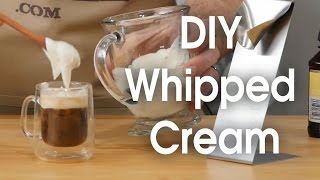 DIY whipped cream in 60 seconds [upl. by Krute124]