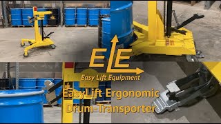 EasyLift EL Ergonomic Drum Transporter  Easy Lift Equipment [upl. by Pitzer701]