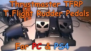 Thrustmaster TFRP TFlight Rudder Pedals PCPS4 [upl. by Ahsilram]