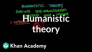 Humanistic theory  Behavior  MCAT  Khan Academy [upl. by Berte]