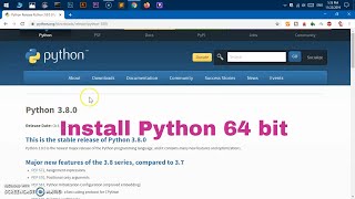 How to install Python 38  64 bit [upl. by Job335]