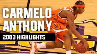 Carmelo Anthony highlights Top March Madness plays [upl. by Akirat482]