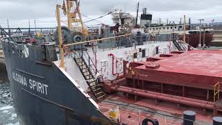 Great Lakes Freighter Algoma Spirit at the Soo Locks [upl. by Sherri]