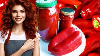 EASY Homemade Red Pepper Paste Recipe HOW to Make Pepper Paste [upl. by Eliam]