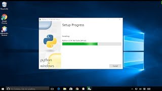 How to install Python 374 on Windows 10 [upl. by Karilynn540]