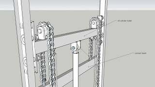 installation for guide rail lift guide rail structures are ready [upl. by Otrebla989]