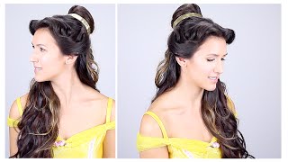 Belle Disney Princess Hair Tutorial [upl. by Ominoreg836]