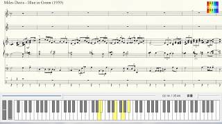 Miles Davis  Blue in Green【Transcription】 [upl. by Lanie384]