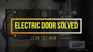 Resident Evil 2 Remake Leon 1st Run Electric Jail Cell Door Puzzle [upl. by Attekal]