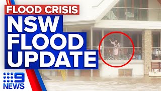 NSW flooding Flood disaster has new danger zone  9 News Australia [upl. by Nahsed]