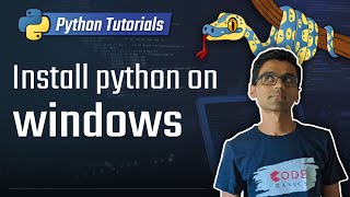 1 Install python on windows Python 3 Programming Tutorials [upl. by Anikes]