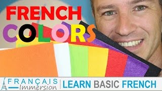 French COLORS Colours Les Couleurs en Français  FUN Learn French with Funny French Lessons [upl. by Atterys840]