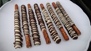 CHOCOLATE COVERED PRETZEL RODS [upl. by Ilatan]