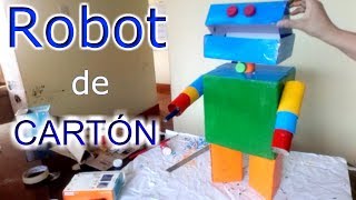 ¡Hagamos un ROBOT DE CARTÓN  Tutorial [upl. by Lemuel]