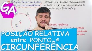 G APOSIÇÃO RELATIVA ENTRE PONTO E CIRCUNFERÊNCIA c macete [upl. by Goodman823]