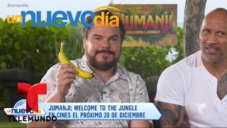 Kevin Hart The Rock y Jack Black ¡hablan en español  Un Nuevo Día  Telemundo [upl. by Sartin]