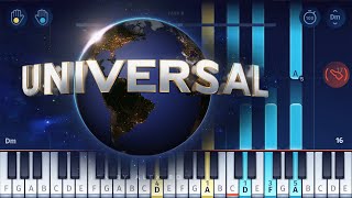 UNIVERSAL STUDIOS Theme  Piano Tutorial [upl. by Thamora]