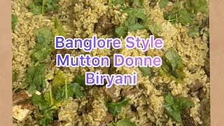 Donne Biryani  Banglore Style  Mutton Donne Biryani [upl. by Ainafetse]