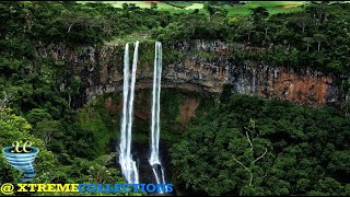 Chamarel Waterfall in Mauritius [upl. by Ahsikat]