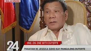 Panayam ni Jessica Soho kay President Rodrigo Duterte [upl. by Akiria288]