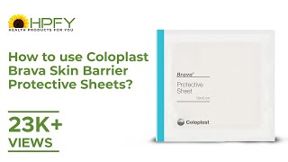 How to use Coloplast Brava Skin Barrier Protective Sheets  Skin Barriers Sheets [upl. by Ecikram737]