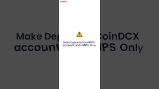 How to quickly add funds in CoinDCX  Crypto [upl. by Eirehc467]