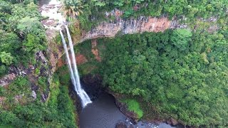 Chamarel waterfall by drone [upl. by Ttnerb]