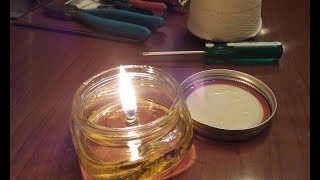 How to Make an Olive Oil Lamp in a Mason Jar [upl. by Fadiman]