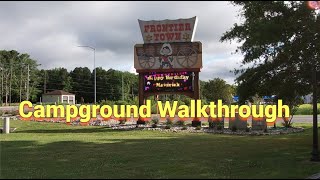 Frontier Town RV Resort and Campground Ocean City MD Full Walkthrough and Video Campground Tour [upl. by Ruhtracam]