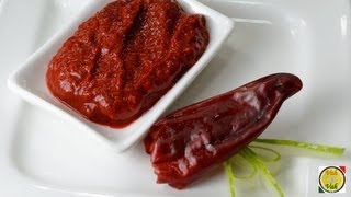 Red Chilli Paste  By Vahchef  vahrehvahcom [upl. by Onairot544]