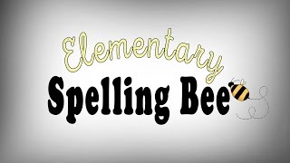 Elementary Spelling Bee 2016 [upl. by Gamali989]