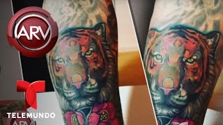 J balvin y Maluma muestran sus nuevos tatuajes de animales  Al Rojo Vivo  Telemundo [upl. by Kylander782]