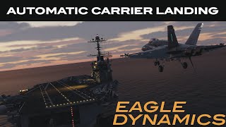 DCS Supercarrier and Hornet  Automatic Carrier Landing System [upl. by Rakabuba484]