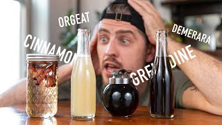 4 EASY to Make Cocktail Syrups  grenadine amp orgeat [upl. by Latton]