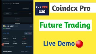 Coindcx pro future Trading demo [upl. by Llevaj]