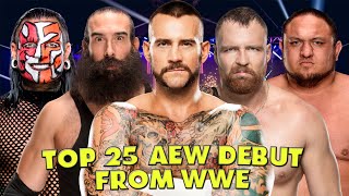 AEW TOP 25 Unbelievable Debuts From WWE [upl. by Yirinec195]