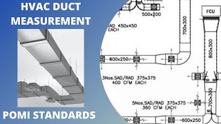 How to take off HVAC Duct measurements   POMI Standards [upl. by Ecirad]